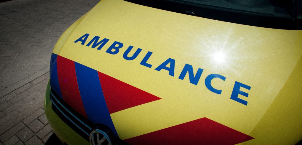 Detail van een ambulance