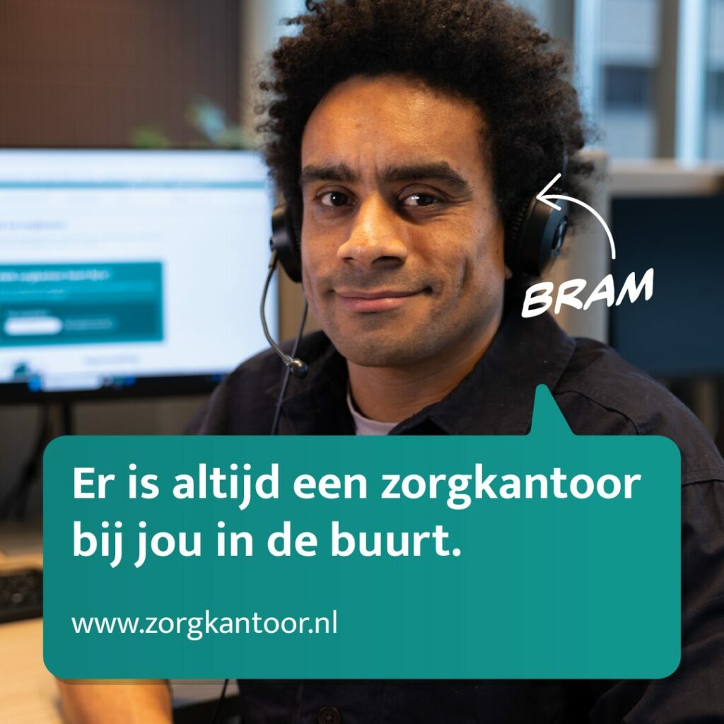 campagne promoten zorgadvies zorgkantoren foto van zorgadviseur Bram